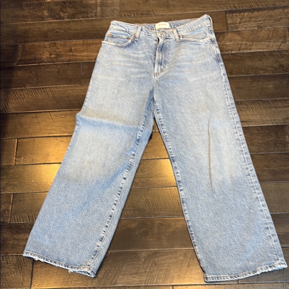 Light Blue Wide-Leg Jeans